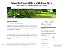 Tablet Screenshot of dragonflyfloralandgifts.com